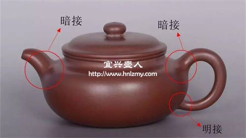 紫砂壺暗接的示意圖