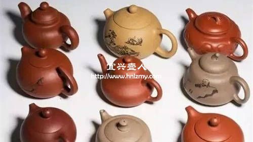添加化工顏料的紫砂壺能呈現(xiàn)各種顏色