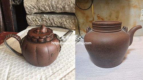 清朝柴燒的紫砂壺