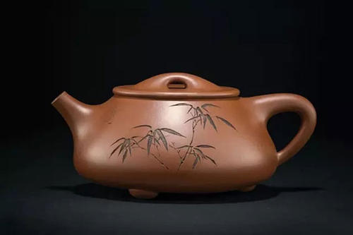 紫砂石瓢壺